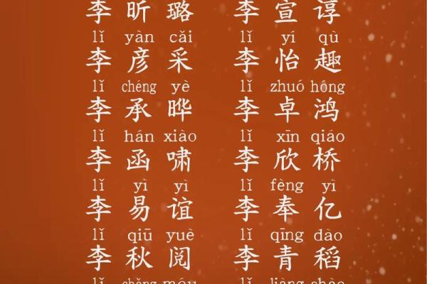 姓李的男孩名字最好听(姓李的男孩名字大全)