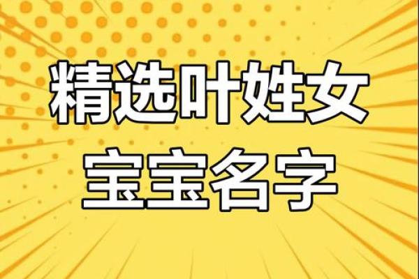 叶姓女孩最好听的名字(叶姓女孩儿的名字大全)