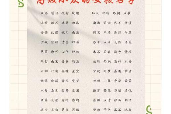 三个字女孩名字大全(3个字的女孩名字)