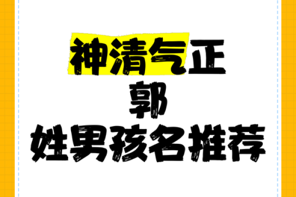 郭字起名字大全男孩(郭字男宝宝名字) 郭字起名字大全男孩(郭字男宝宝名字)