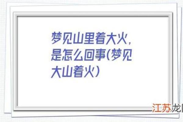 梦见失火是什么预兆(梦见失火是什么预兆)