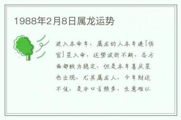 1988属龙的人领证吉日(1988年龙的婚姻最佳时间)