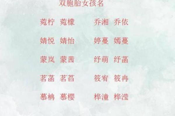 双胞胎女孩取名大全免费(双胞胎女孩取名字叫什么名字好听) 双胞胎女孩取名大全免费(双胞胎女孩取名字叫什么名字好听)