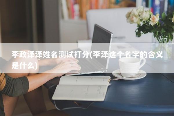 李政泽泽姓名测试打分(李泽这个名字的含义是什么)