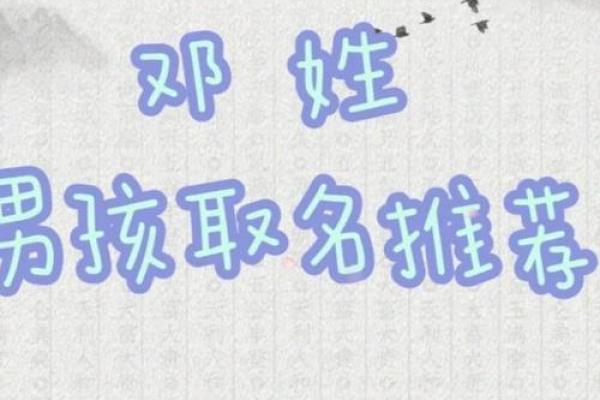 邓姓好听稀少的男孩名字大全(冯姓好听稀少的名字)