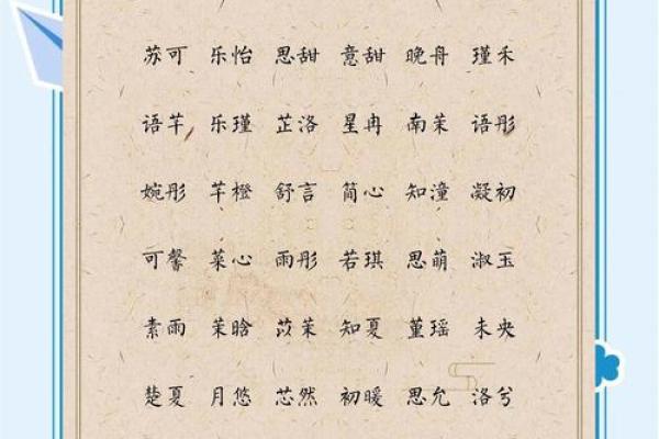 大气有才气的女孩名字(有才情的女孩名)