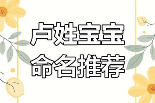 卢姓男孩名字大全(卢姓男孩名字大全一览表)