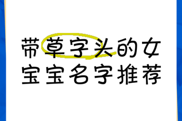 女孩子带草字头取名字大全(女孩带草字头的名字)