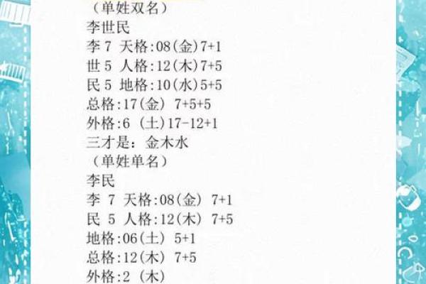 姓名三才五格测试(姓名三才五格测试名典)