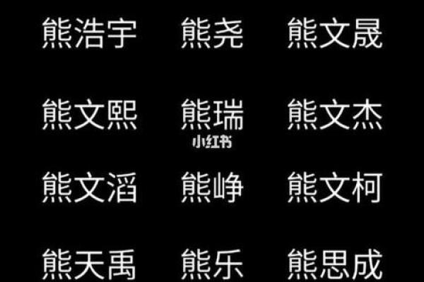 熊姓女孩取名三个字(姓熊取名字大全)