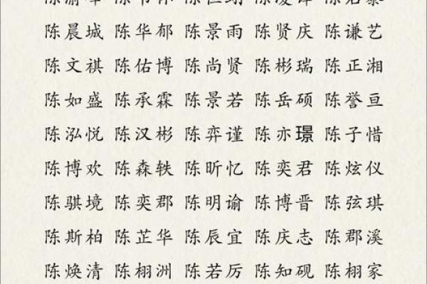 陈氏取名字男孩大全(陈氏取名字男孩大全3个字)