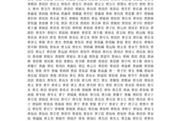 曹氏取名字大全女孩(曹氏起名女孩名字大全)
