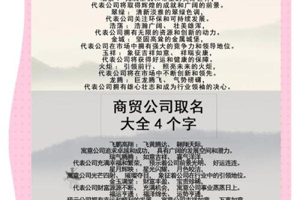 那个字适合给公司取名(什么字适合做公司名字)