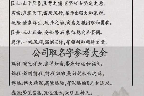 那个字适合给公司取名(什么字适合做公司名字)
